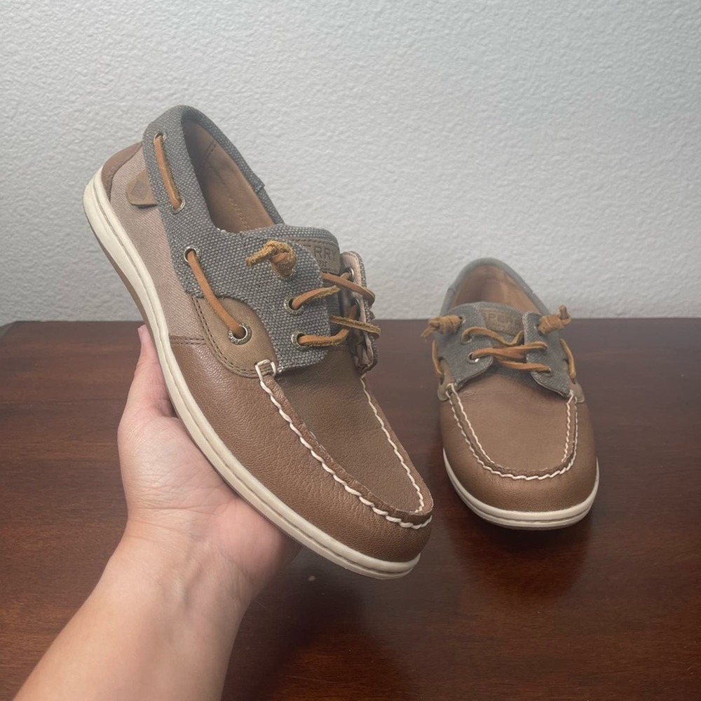 Sperry Brown and Gray Women's Loafers